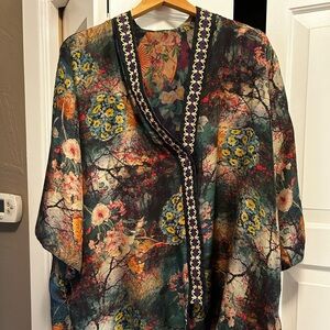 Beautiful Johnny was silk jacket